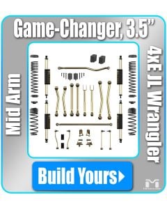 Jeep 4xE JL Wrangler 3.5" Game-Changer Suspension, Build Yours