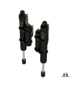 RockSport BLACK, 2.5"/3.5" JT Gladiator Reservoir Shocks, Rear, Pair