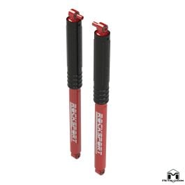 JL Wrangler Rear Longer Travel RockSport Red Shocks | MetalCloak