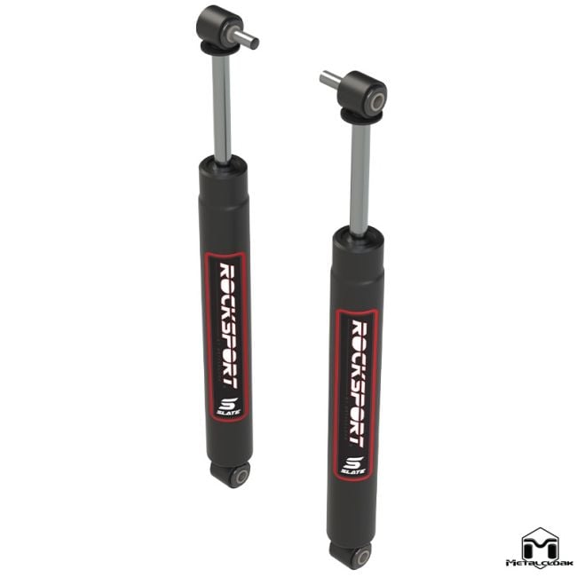 RockSport Slate Front Shocks for Jeep JL & JT | MetalCloak Twin