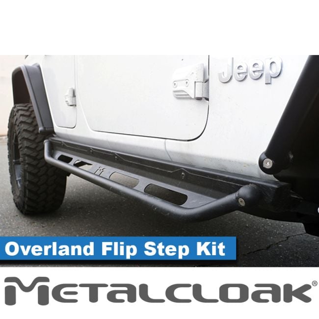 JL 4-Door Overland Rocker & Flip Step Kit