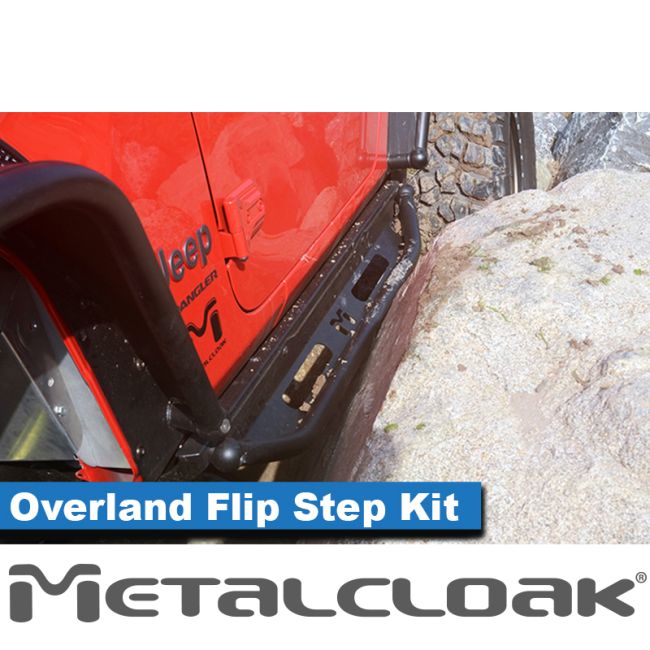 JL Overland Rocker Flip Step Kit, 2-Door