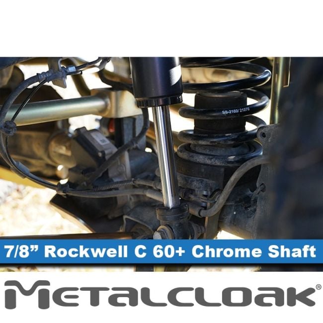 RockSport Black Adjustable Reservoir Shocks Shop Now | Metalcloak