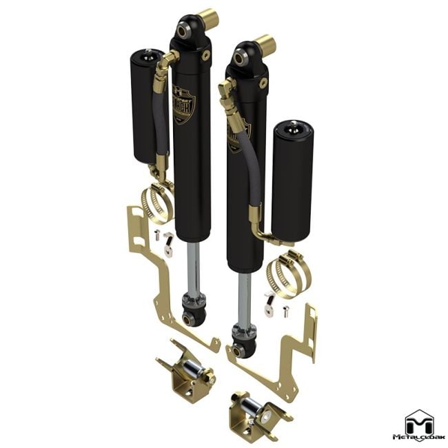 Non-Adjustable RockSport Black Mojave Performance Shocks | Metalcloak