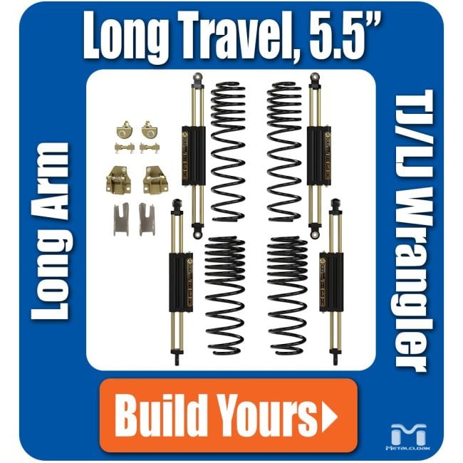 TJ/LJ Wrangler 6Pak Upgrade for Long Arms, 5.5