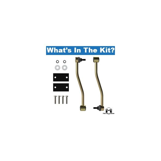 Jeep JL Wrangler Rear Doglegged Offset Sway Bar Links | Metalcloak