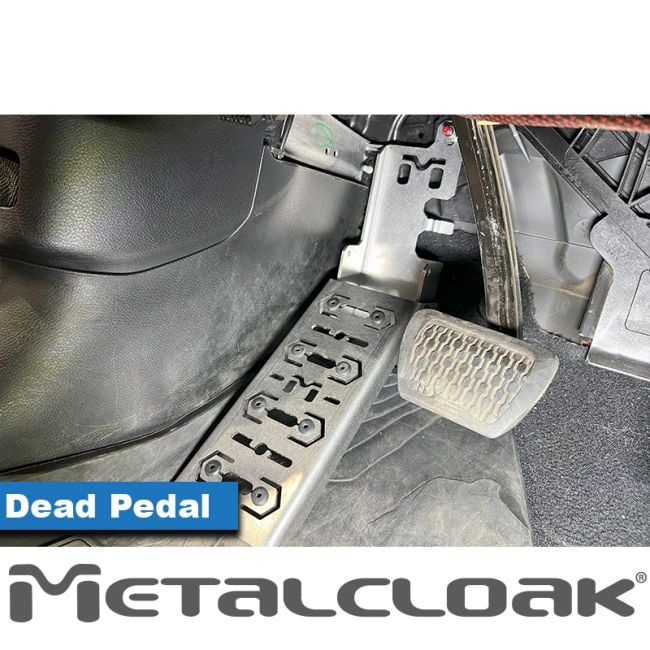 Pédales Voiture Antidérapantes Jeep Wrangler/Gladiator 2018-2022 - Alliage Aluminium Noir