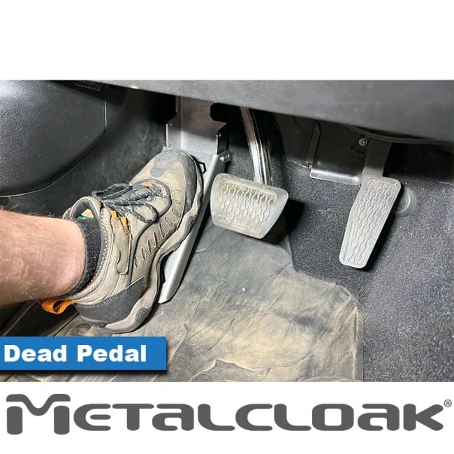 Stainless Steel Dead Pedal Jeep JL Wrangler JT Gladiator | Metalcloak