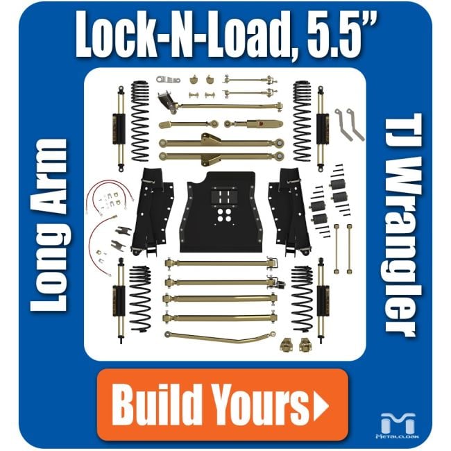 ジャイロ　ジャンク Metalcloak| TJ Wrangler Lock n Load Long Arm Suspension System 6