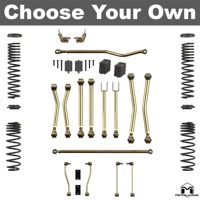 Jeep JL Wrangler 3.5 Overland Suspension Lift Kit | Metalcloak