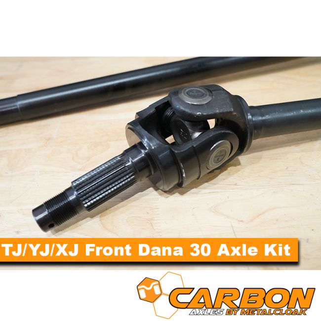 TJ/YJ/XJ Front D30 27 Spline Axle Kit | MetalCloak