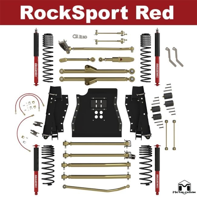 Metalcloak| TJ Wrangler Lock n Load Long Arm Suspension System 6