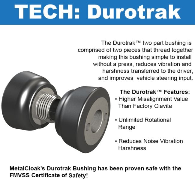 Metalcloak | Jeep JT Gladiator Patented Durotrak Track Bar, Rear