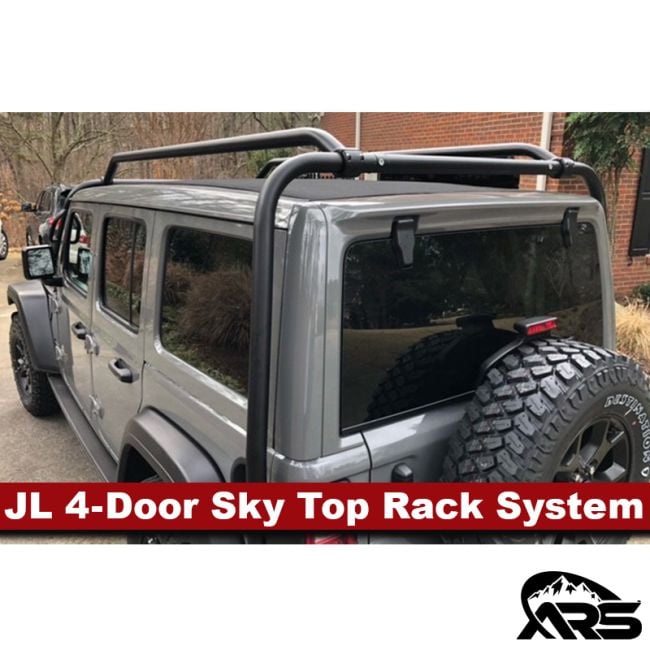 4-Door Rocklander Sky One-Touch Top Rack System JL Wrangler