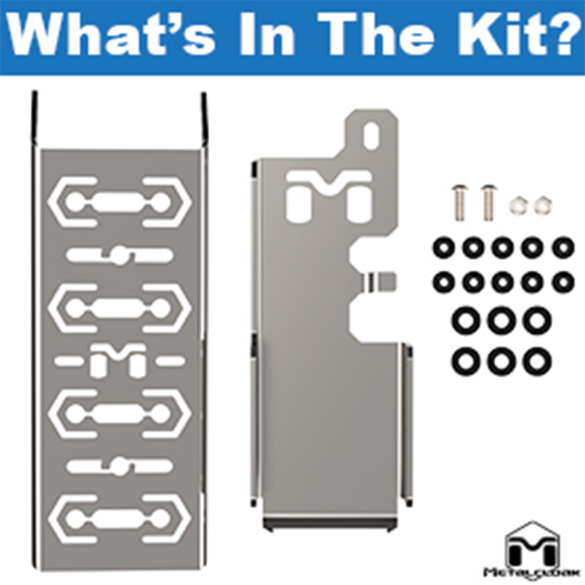 Stainless Steel Dead Pedal Jeep JL Wrangler JT Gladiator | Metalcloak