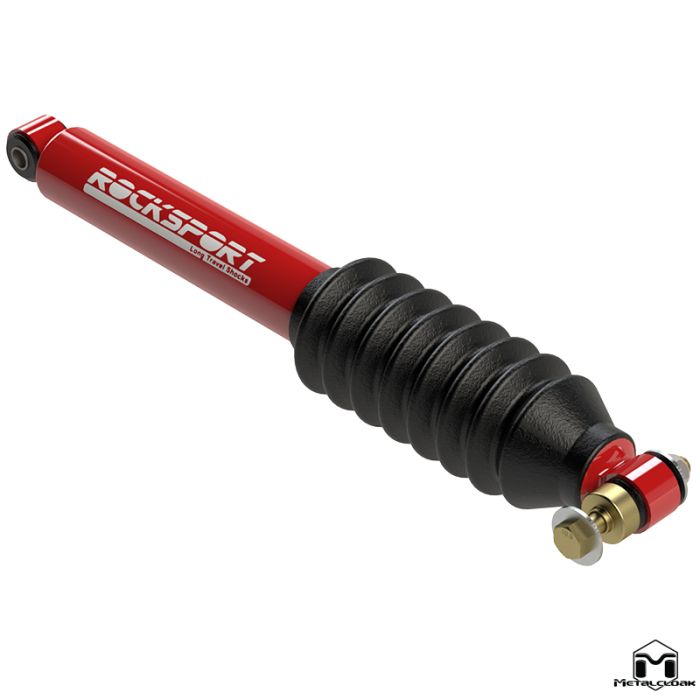 Red Metalcloak RockSport Steering Stabilizer Kit for Jeep Wrangler TJ