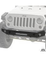 Jeep JK Wrangler Front Bumper, 56" Light Caps