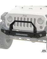 Jeep JK Wrangler Frame Built Bumper, Front Bumper, Light Caps, Bull Bar