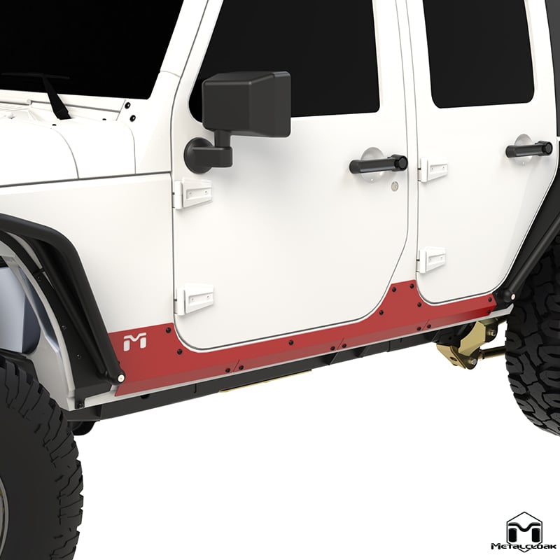 MetalCloak Overline – nakładka progowa ExoSkin do Jeepa Wrangler JK Unlimited