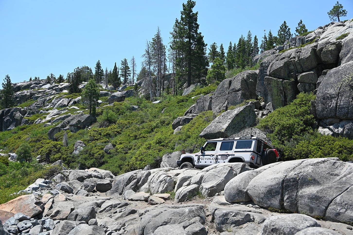 Ineos Grenadier Running the Rubicon at Arnold Rock