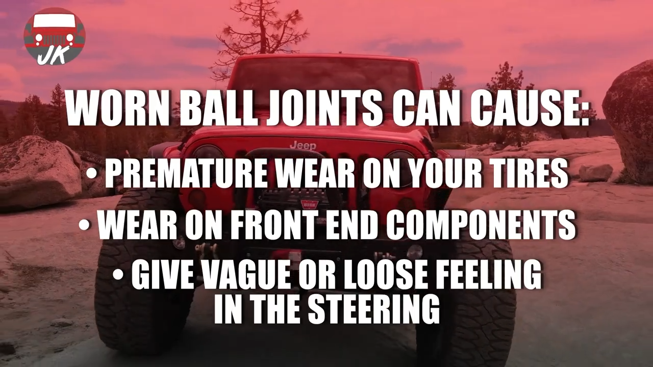 featured metalcloak product jeep jk wrangler baller joints, premature tire wear, wear on front end components, loose steering