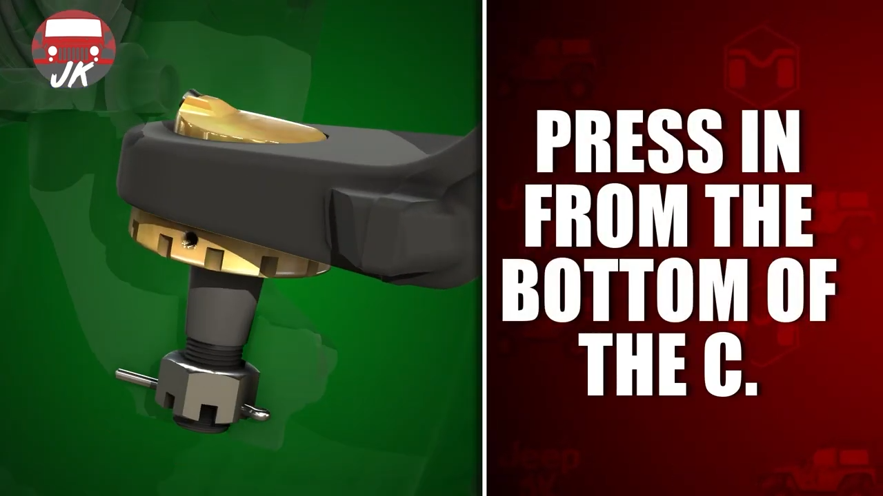 featured metalcloak product jeep jk wrangler baller joints, lower press in from bottom of C