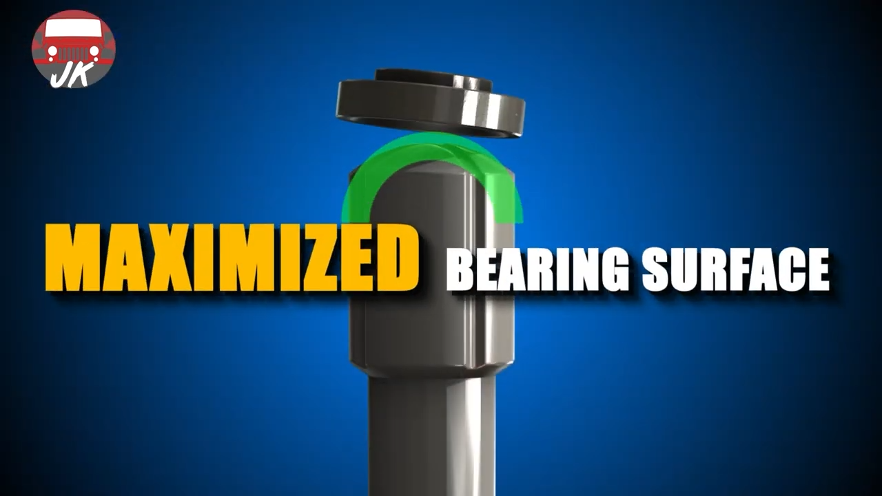 featured metalcloak product jeep jk wrangler baller joints, resists wear and provides maximized bearing surface to distribute force loads