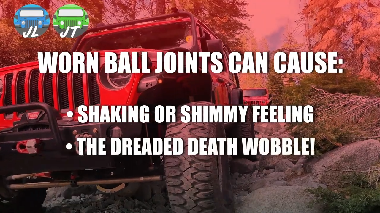 metalcloak jeep jl wrangler jt gladiator baller joints, cause shake or shimmy or death wobble
