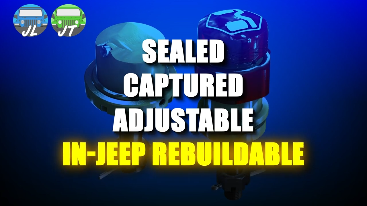 metalcloak jeep jl wrangler jt gladiator baller joints, sealed captured adjustable in-jeep rebuildable