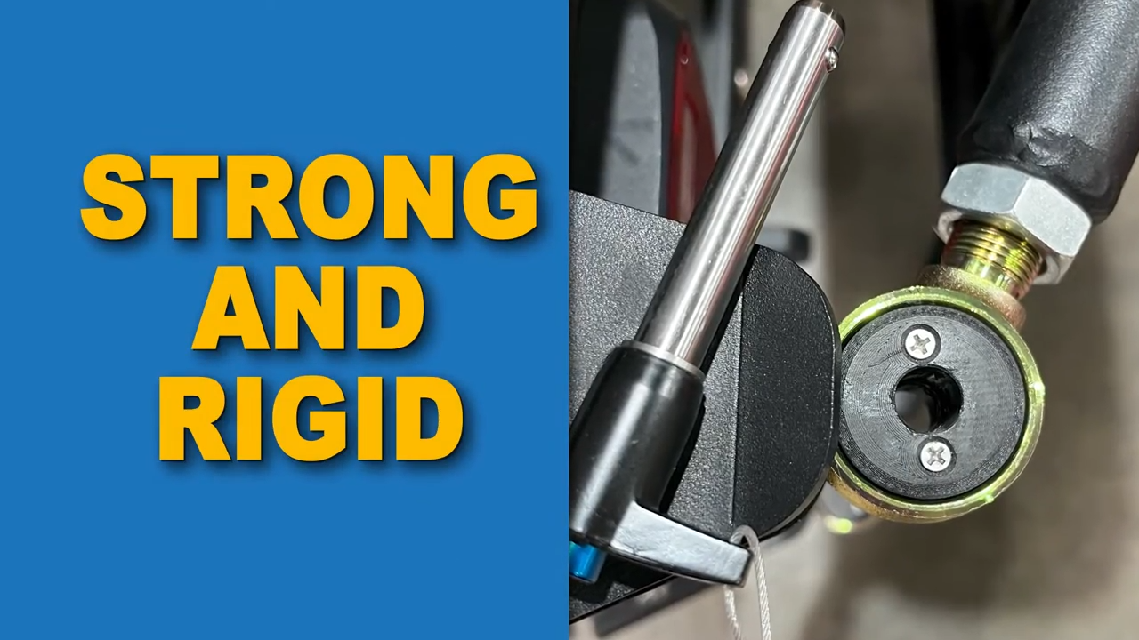 metalcloak tj lj wrangler tub mount tire carrier, delring bushings are strong rigid, high resistance to repeated impacts, long term fatigue endurance, resistance to moisture