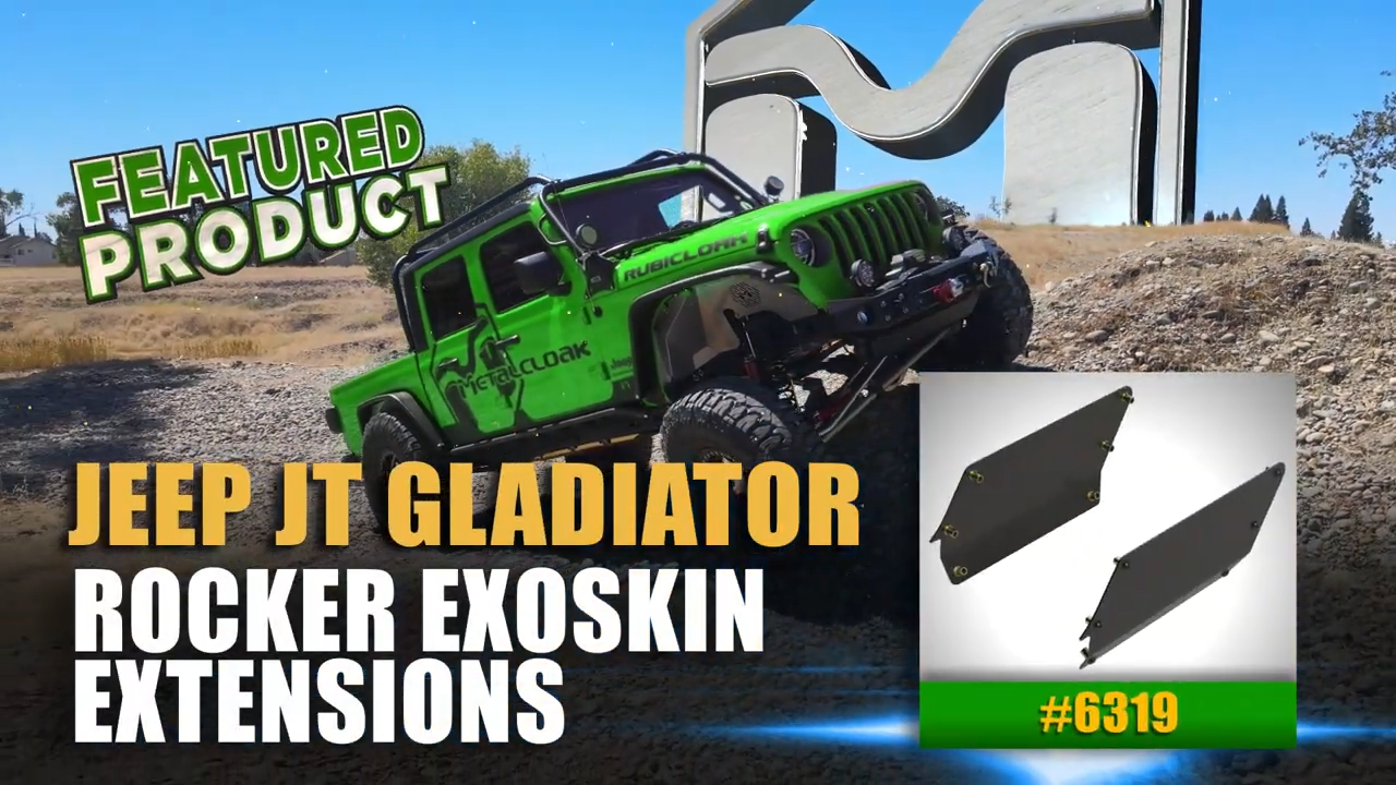 MetalCloak Jeep JT Gladiator Rocker ExoSkin Extensions