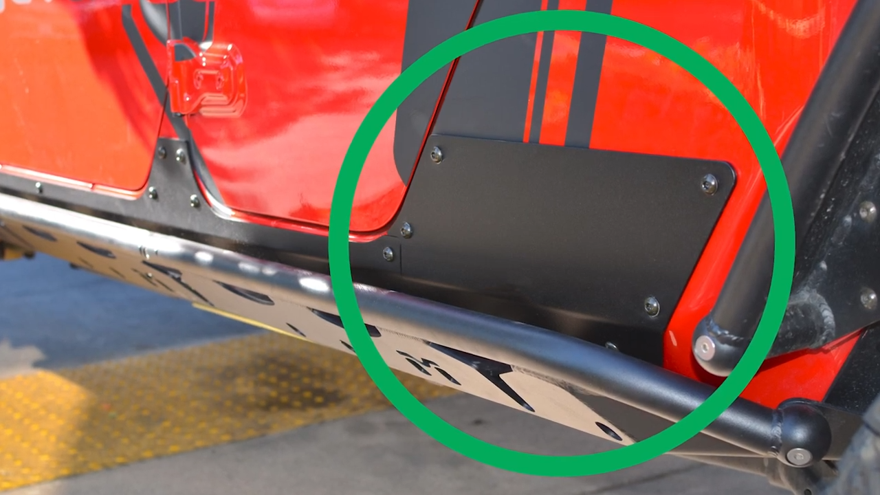 MetalCloak Jeep JT Gladiator Rocker ExoSkin Extensions, work in conjunction with aluminum rocker exoskin kit