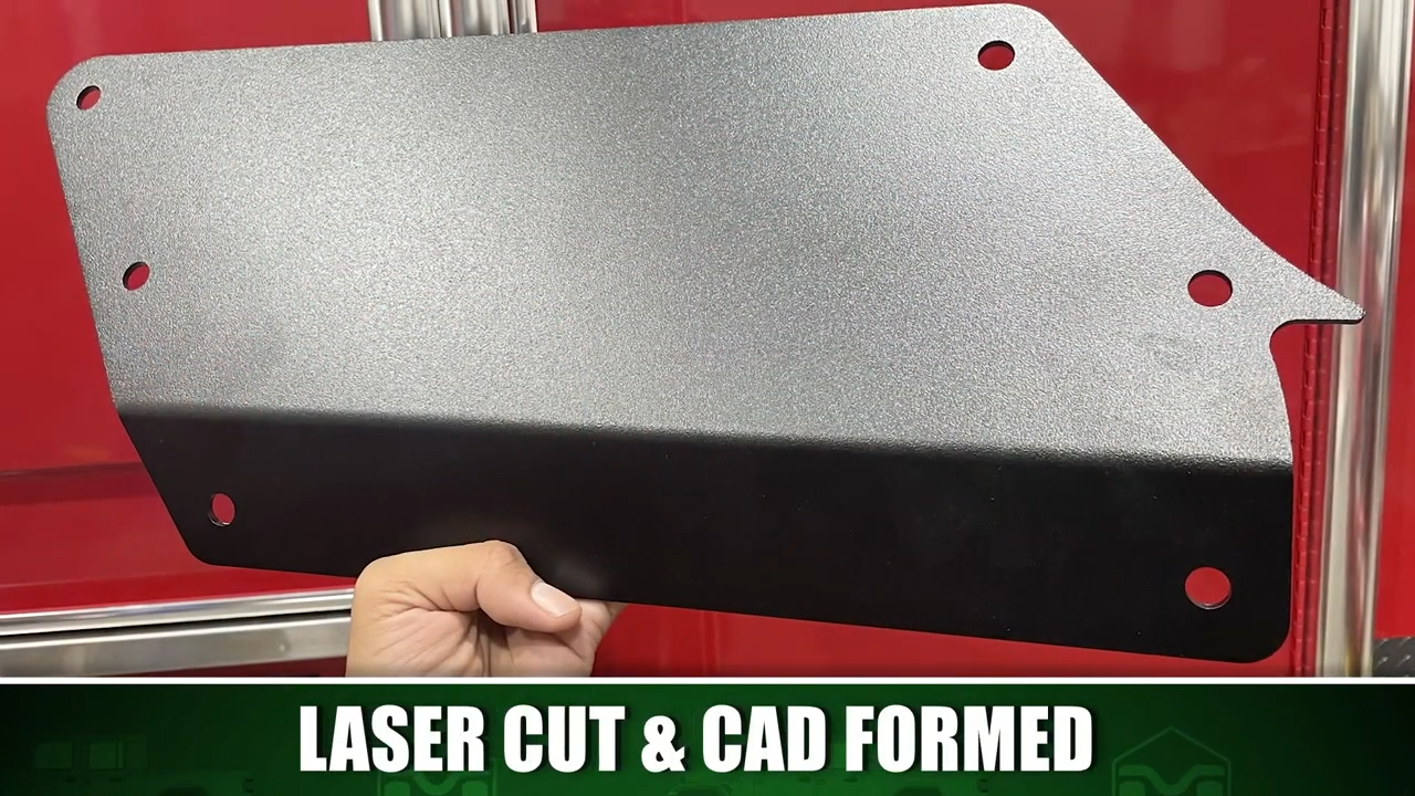 MetalCloak Jeep JT Gladiator Rocker ExoSkin Extensions, laser cut and CAD formed for perfect fit