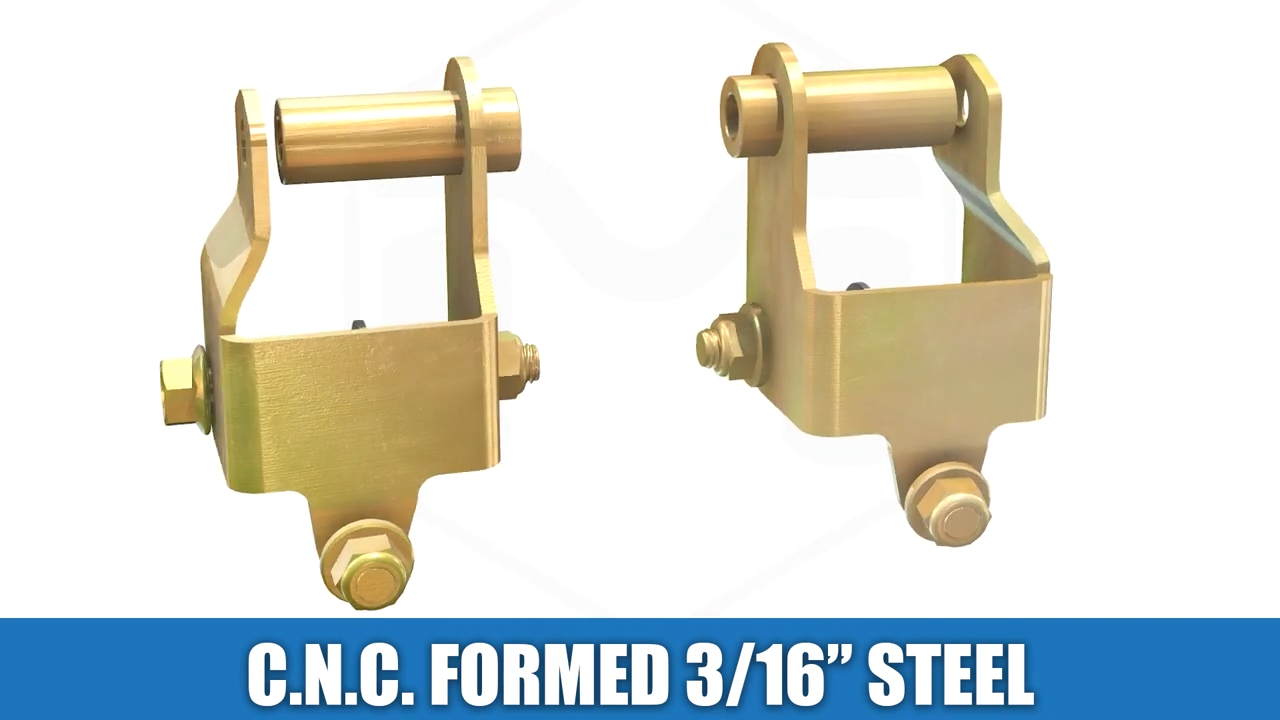 MetalCloak Jeep JL Wrangler JT Gladiator Upper Front Shock Mount Kit, CNC formed 3/16" hot rolled steel