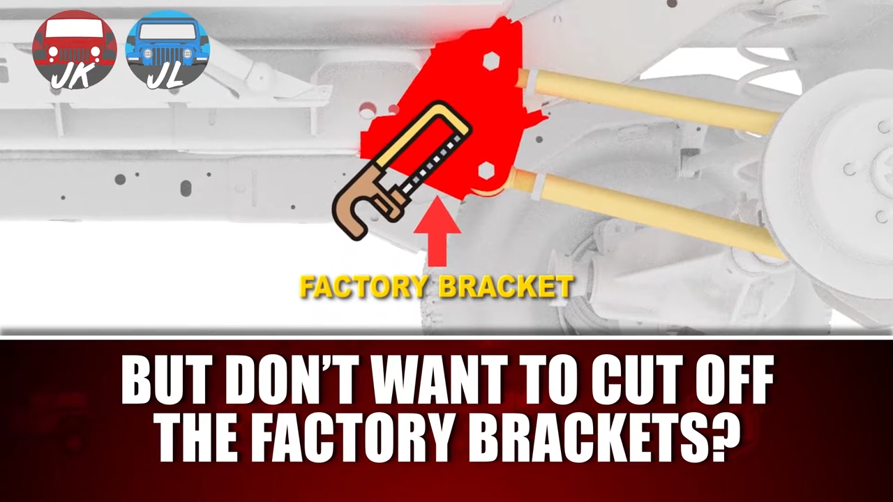 metalcloak patented db3 rear control arm drop bracket Jeep JK/JL, want a taller lift but don't want to cut off stock control arm brackets to correct control arm geometry