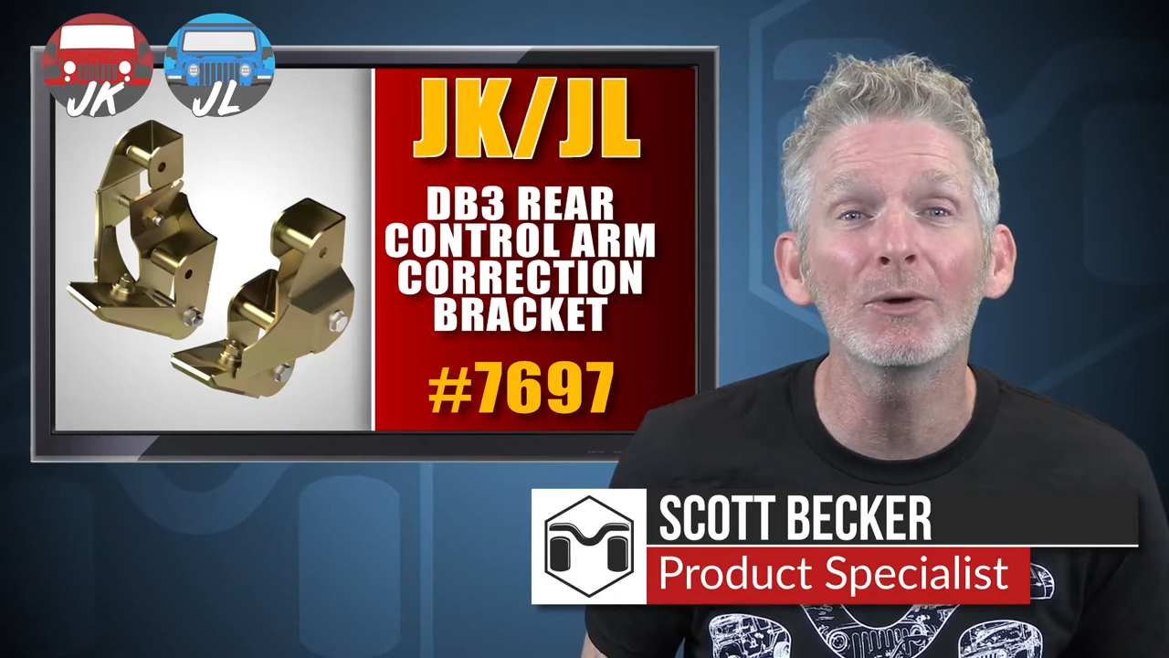 metalcloak patented db3 rear control arm drop bracket Jeep JK/JL, scott becker product specialist, innovative product exclusive