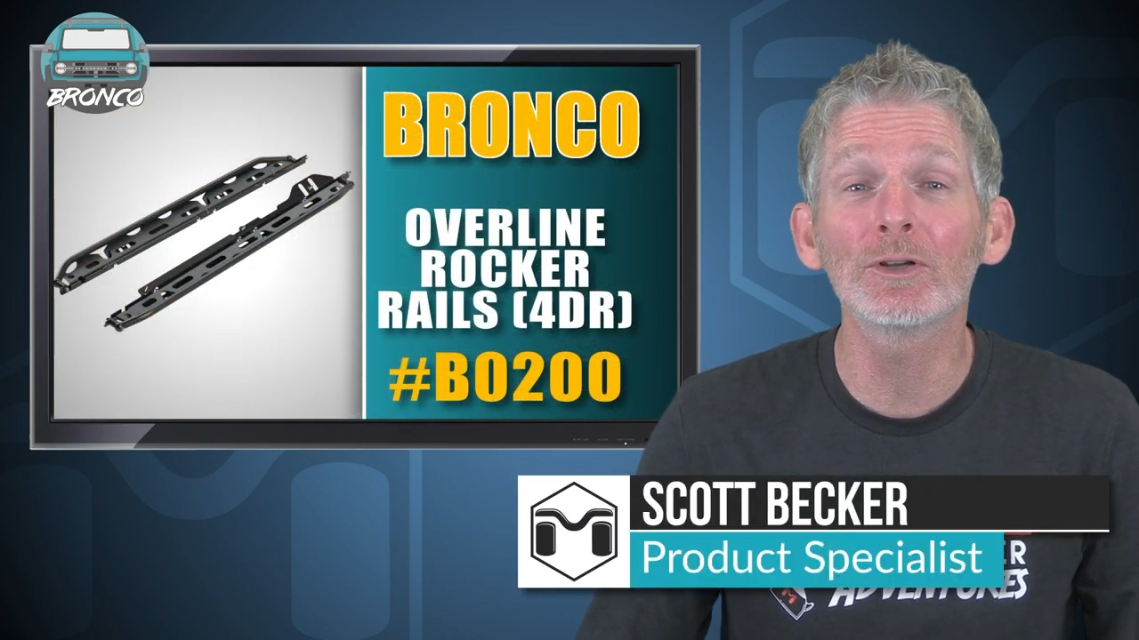 metalcloak ford bronco 6g 4-door Overline Rocker Rails, scott becker product specialist