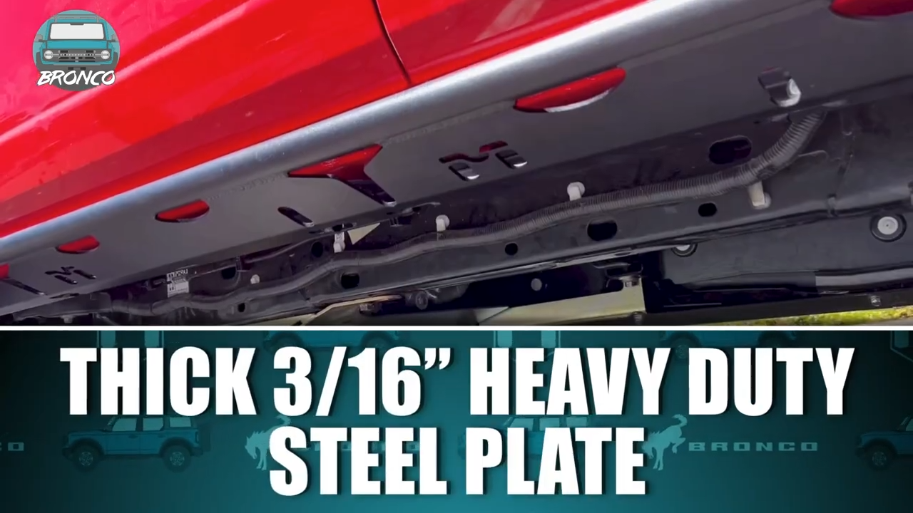 metalcloak ford bronco 6g 4-door Overline Rocker Rails, 3/16" thick heavy duty steel plates