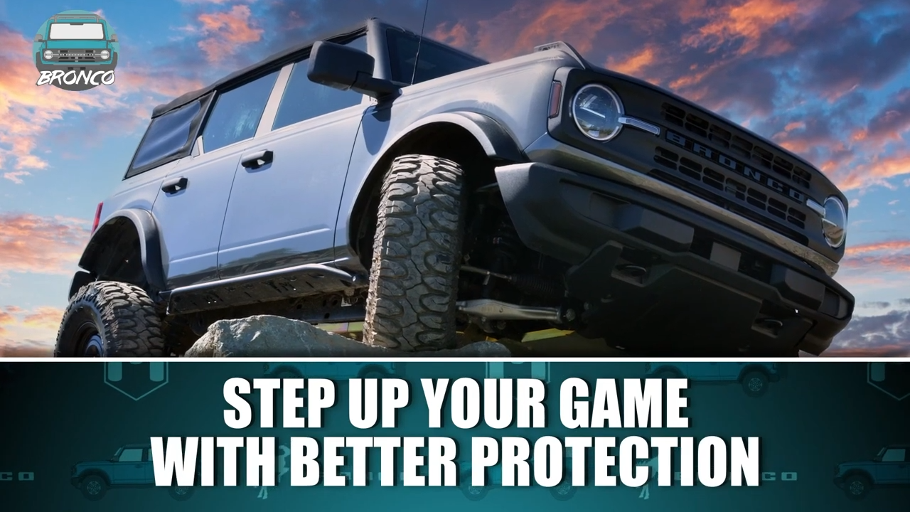 metalcloak ford bronco 6g 4-door Overline Rocker Rails, upgrade your body armor for better protection on the trail