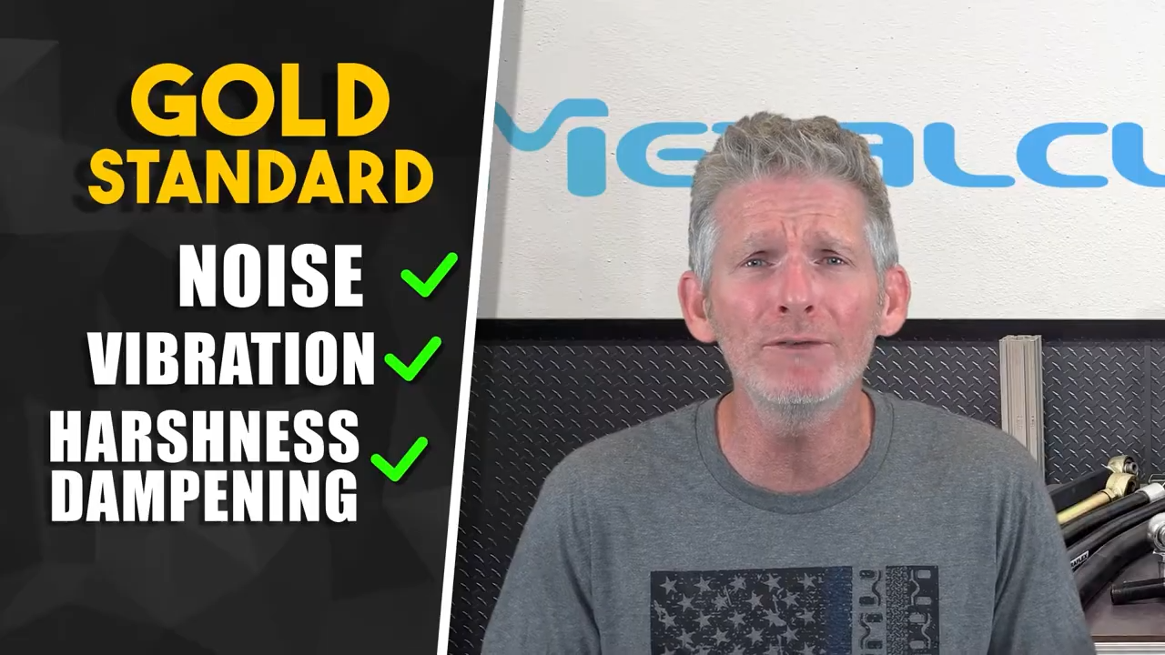 MetalCloak Duroflex Joint Comparison of Flex, gold standard for noise vibration and harshness dampening