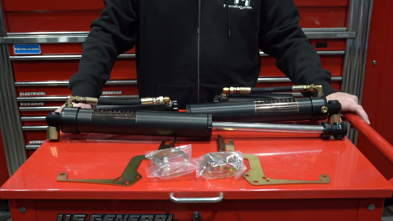MetalCloak Front RockSport Black Shocks for JL Wrangler & JT