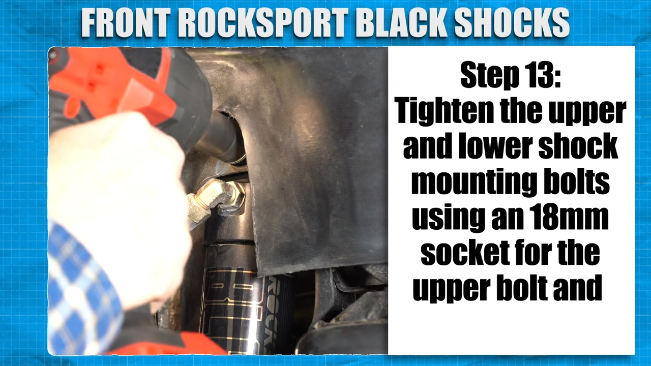 MetalCloak Front RockSport Black Shocks for JL Wrangler & JT