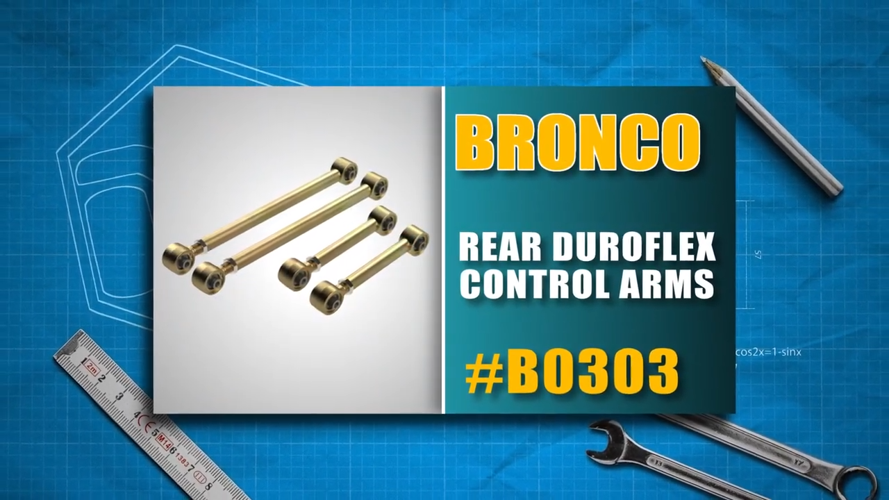 metalcloak installation instructions bronco 6g rear duroflex control arm set