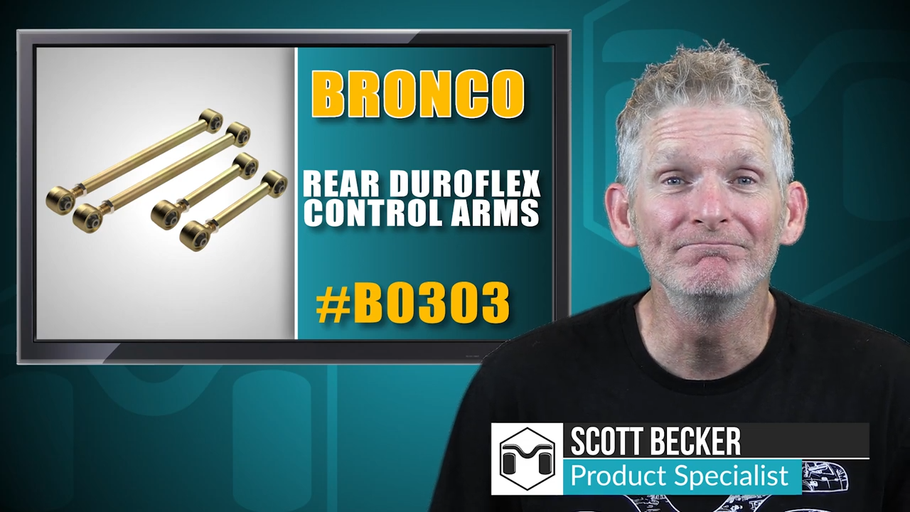 metalcloak installation instructions bronco 6g rear duroflex control arm set, scott becker product specialist