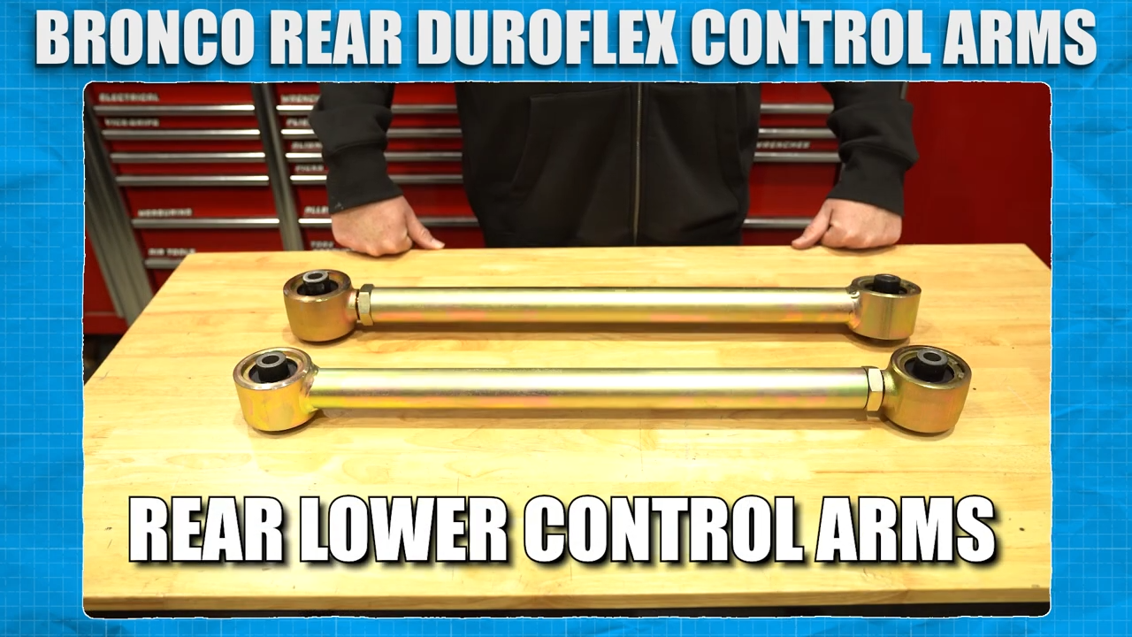 metalcloak installation instructions bronco 6g rear duroflex control arm set, rear lower control arms