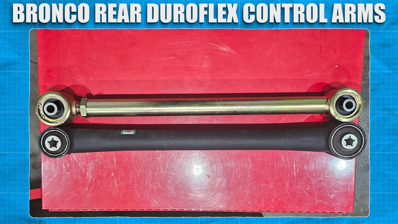 metalcloak installation instructions bronco 6g rear duroflex control arm set, adjust lower arms same length eye to eye as stock