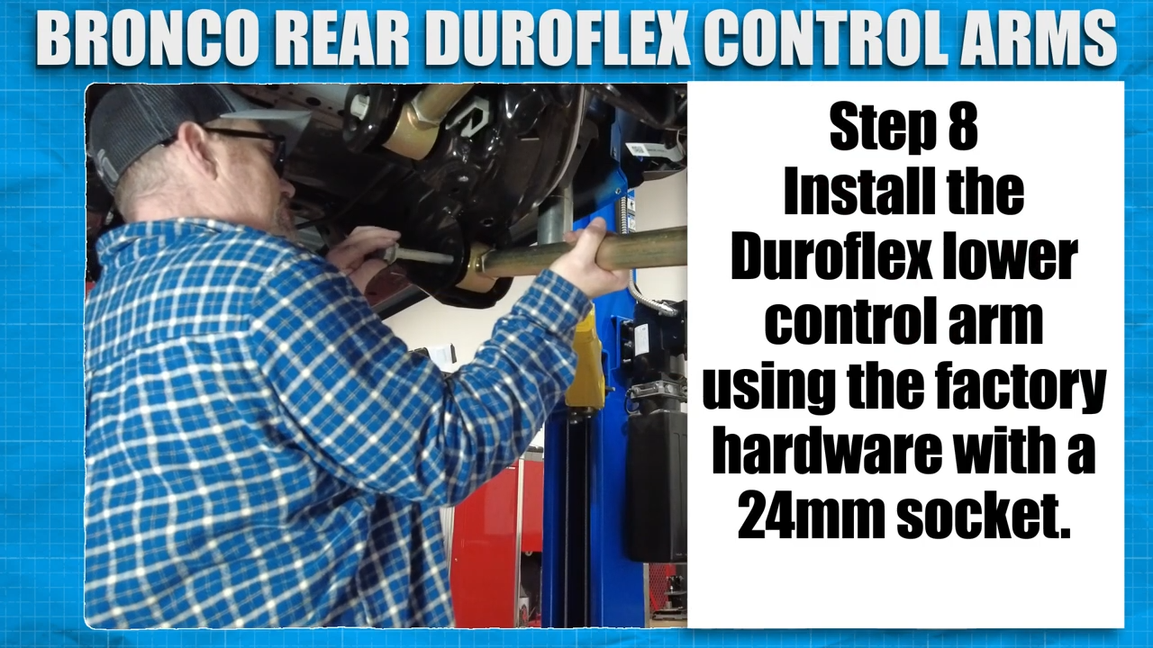 metalcloak installation instructions bronco 6g rear duroflex control arm set, install duroflex lower arms