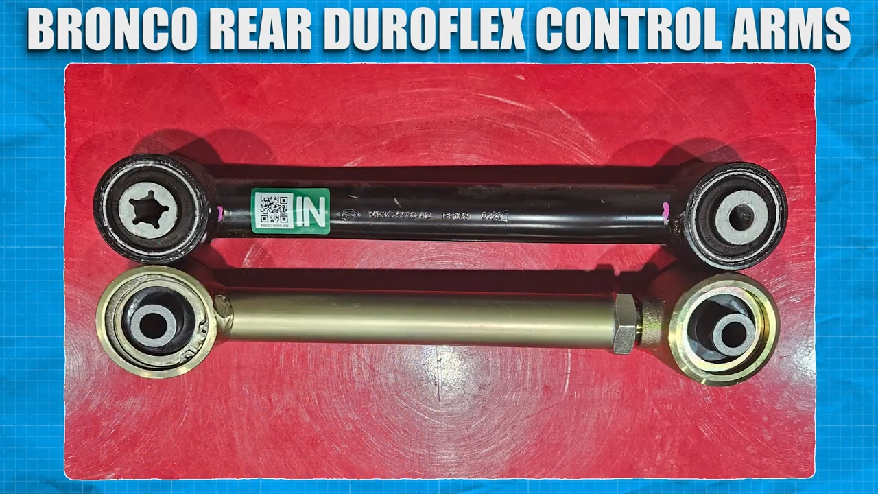 metalcloak installation instructions bronco 6g rear duroflex control arm set, adjust upper arms to same length eye to eye as stock