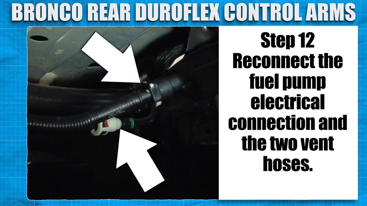 metalcloak installation instructions bronco 6g rear duroflex control arm set, reinstall two vent hoses