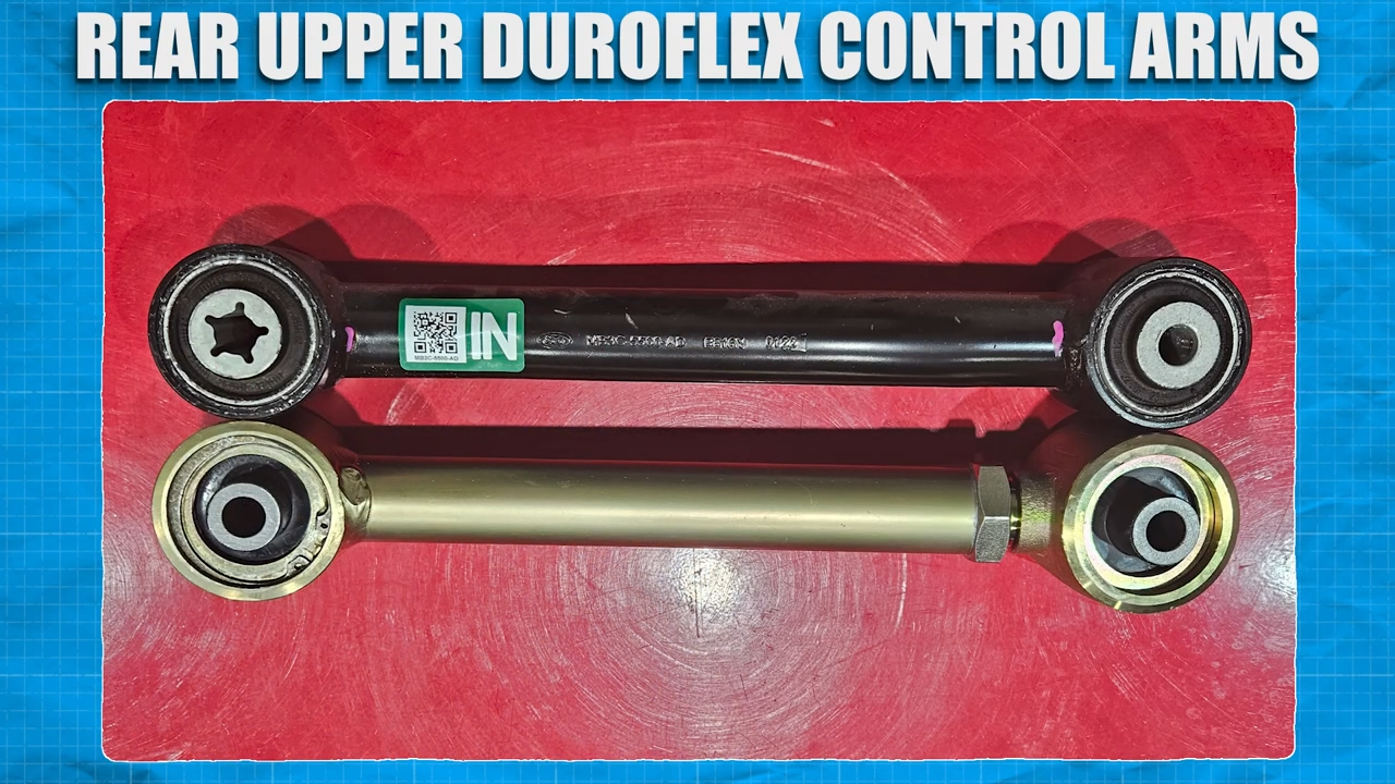 metalcloak installation instructions bronco rear upper duroflex control arms, set same length eye to eye as stock